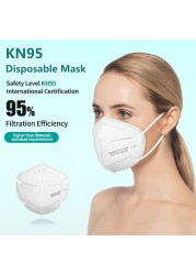 5 Layer Masks KN95 Mask ffp2mascarillas FFP2 Homeopathic Face Mask FPP2 Mouth Mask Protection Mascara Face FFP3 Mask CE Adult