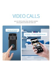 Wsdcam - Smart Video Doorbell, Wireless Intercom, Intercom, WiFi, Apartment Doorbells, Video Surveillance, Support Mobile Phone Connectivity, Home Security Cameras