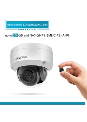 Hikvision Accosense DS-2CD2186G2-ISU PoE IP Dome Camera 2K 4MP SD Card Slot H.265 + Audio/Alarm I/O Event Face Detection Built-in Mic