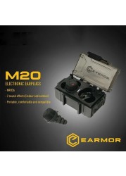 EARMOR M20 Tactical Electronic Earplug Noise Reduction Earpiece for Training Shooting/Law Enforcement High Noise Environments