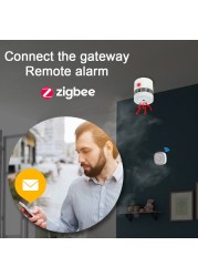 Heyman Zigbee 3.0 Alarm Fire Smoke Detector Smart Home System 2.4GHz High Sensitivity Prevent Safety Sensor Free Shipping