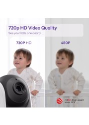 VAVA Split Screen IH006 5" 720P Baby Monitor Zoom Camera Audio Visual Infrared Night Vision Thermal Monitor