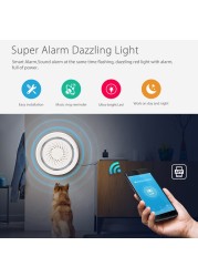 Haozee 3 in 1 WiFi Siren Connectivity with Temperature Humidity Sensor Tuya Smart Life Alexa Google Home