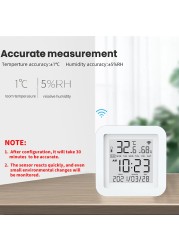 Tuya 2022 WIFI Temperature Humidity Sensor For Smart Home var SmartLife With Screen Support Alexa Google Phone