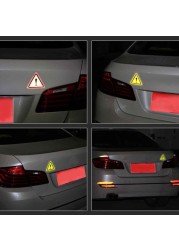 Car Body Reflective Car Stickers Decoration Stickers Motorcycle Reflective Warning Triangle Safety Stickers