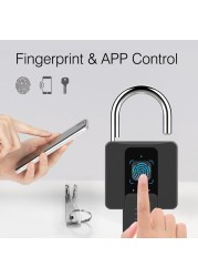 Smart lock outdoor waterproof fingerprint lock courtyard warehouse large lock smart remote anti-theft smart lock