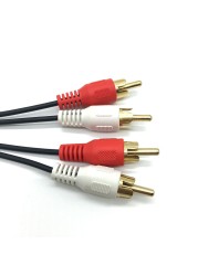 0.2m 3.5mm Stereo Female Plug to 2 Male RCA Jack Adapter Audio Y Cable Computer Speaker Cable