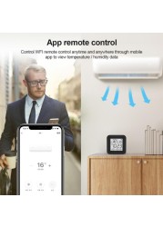 Wifi Temperature Sensor Humidity Indoor Hygrometer Thermometer Detector Smart Life Remote Control Support Alexa Google Home Hot