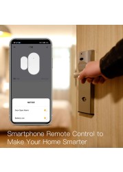 Smart Door Sensor Zigbee Door Open/Closed Home Alarm Devices with Alexa Google Home Tuya APP EWelink Aubess