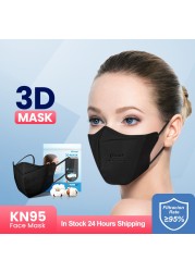 Elough mascarillas fpp2 3D Face Mask mascarilla kn95  fpp2 homologada españa KN95Mask Adult 4 Layers FFP2 Respirator Approved CE