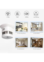 2022 Heyman Zigbee Smoke Detector Smart Home System 2.4GHz High Sensitivity Prevent Safety Smoke Sensors