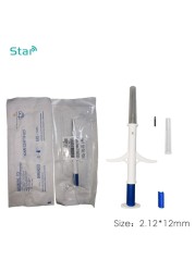 2022 100pcs New type Glass ID tag with implanter ISO11784/785 FDX-B Turtle Syringe ICAR Number Dog Chip Animal Chip