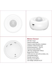 Home Security Products Personal Alarm 6pcs-kit Wifi Smoke Gas Detector Thermometer Motion Monitoring Door Friction Sensor