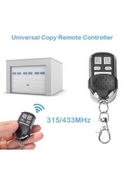 Metal Clone Key Remote Control 315/433MHz Clone Hard Learning Code for Garage Door Home Gate Car