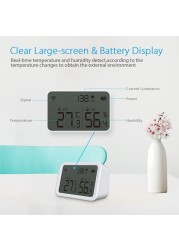 Neo Tuya Wifi Smart Indoor Temperature Humidity Sensor Hygrometer Thermometer Detector Works with Alexa Google Processor