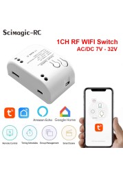 5pcs Smart Garage Door Opener Wireless Auto Open WIFI Relay Controller RF433MHz Tuya APP Remote Control Alexa Google Home