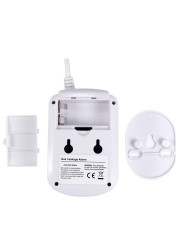 Standalone Carbon Monoxide Gas Detector Gas Detector Gas Alarm Sensor Methane Propane Gas Leak Detector EU Plug LCD Security