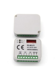 2pcs RX-MULTI AC DC 9V 12V 24V 30V 2 Channel Multiple Frequency Receiver Controller RX Multiple 300-868MHz Garage Door Opener