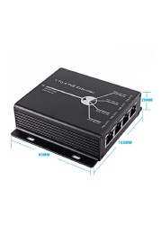 POE Extender 1 T0 4 Port 10/100M 25.5W for IP Camera Extend 120M IEEE802.3af POE Network Devices Plug and Play