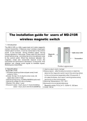 Mian Focus 433Mhz or 868Mhz Frequency MD-210R Magnetic Window Door Sensor Alarm Door Detector With Low Battery Alarm