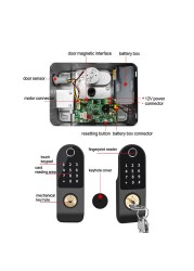 AISUO Tuya WiFi Mobile Phone Unlock Remote Control Fingerprint Magnetic Card Password Key Outdoor Waterproof Smart Door Lock