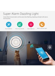 2022 Haozee 3 in 1 WiFi Siren Connectivity with Temperature Humidity Sensor Tuya Smart Life Alexa Google Home
