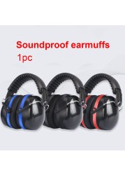 Portable Noise Reduction Soundproof Hunting Adjustable Construction Ear Muffs Sports Shooting Safety Hearing Protection Sleeping