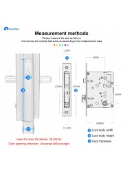 Smart Smart Lock With Wifi Fingerprint Lock Support Fingerprint/Password/RFID Card/Key/TTlock Bluetooth/Tuya Wifi Unlock