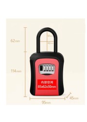 2022 Key Lock Wall Mounted Safe Key Weatherproof No. 4 Combination Key Box Locks For Indoor And Outdoor Use