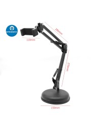 Industrial Overhead Camera Phone Video Stand Desktop Scissor Arm Stand for Video Recording Live Broadcast Studio Shooting