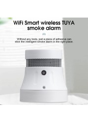 Aubess Tuya Zigbee WiFi Fire Alarm Smart Smoke Detector System Home Safety Smoke Sensors Smart Life App Control Works with Alexa