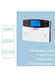 2022 Wireless Wifi GSM Indoor Security Alarm System For Tuya Smart Life APP With Motion Sensor Detector Compatible With Alexa