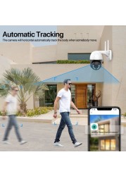 2022 4K 8MP HD PTZ Camera Video Surveillance Wifi IP Camera iCsee 5MP Outdoor Security CCTV Camera AI Auto Tracking Support