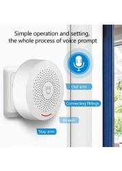 2022 PGST PW150 Tuya WiFi Wireless Home Alarm System Security Smart Home Burglar APP Control With PIR Motion Sensor