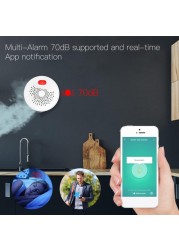 Zigbee/wifi gas detector combustible household smart gas alarm sensor wifi home alarm system tuya smart/smart life APP Aubess