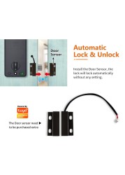 Tuya Smart Outdoor Lock Waterproof IP66 Outdoor Smart Fingerprint Door Lock Fechadura Digital Password for Home Hotel