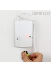 AT-300 Gas Leak Detector Combustion Propane Butane 220V 50Hz Natural Gas Sensitive Alarm Detector Home Security Sensitive Detector