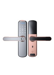 2022 Smart Tuya APP WIFI Phone Remote Control Electric Fingerprint Lock Password Code Number IC Card Door Lock With Key