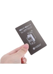 Gray Anti Metal Magnetic NFC Sticker Paster For iPhone Cell Phone Bus Access Control Card IC Card Protection Supplies Fast Shipping