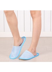 Thick linen disposable slippers, comfortable and breathable shoes, for home, hotel, hospital, summer necessities