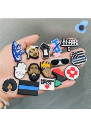 Free Shipping 50pcs Animation Anime Japan Garden Shoe Charms Buckle Clog Fit Wristbands Shoes Decorations Croc Jibz Sets Hot Sale