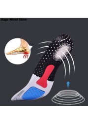 1 Pair Unisex Solid Silicone Gel Insoles Foot Care For Plantar Fasciitis Heel Spur Sports Shoe Pad Insoles Arch Orthotic Insole