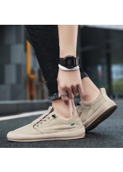 Men's shoes 2021 summer new casual shoes comfortable breathable fashion canvas shoes men's small white shoes soft sole casual shoes