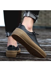 Men's formal shoes fashion sneakers non-slip genuine leather outdoor comfortable stylish low-cut casual flat sneakers