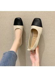 Sandra JRR New Promotion Patchwork Loafers Flat Heel Shoes Ballet Flats Women Casual Holiday Walking Shoes