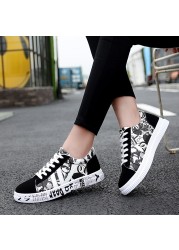 Women Sneakers Vulcanized Shoes Summer 2022 Trendy Flat Shoes Plus Size Fashion Color Matching Couple Shoes Zapatillas Mujer