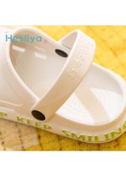 Summer Slippers Women Leisure Hole Shoes Indoor Outdoor Baotou Slippers Breathable Non-slip Garden Beach Shoes Fashion Shoes