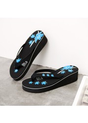 Women Wedges Fashion Slippers 2022 New Sexy Platform Flip Flops Ladies Lightweight Beach Sandals Casual Shoes Zapatos De Mujer