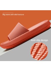 Cloud Orthotic Slippers Sandal Thickened Bathroom Platform Non-slip Women Flip Flops Sandals Women Soft Mute EVA Indoor Slides