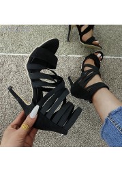 sexy ladies peep toe high heel shoes women sandals 2021 zipper high heels new fashion summer women pumps